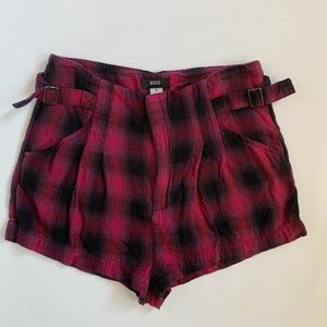 Urban Outfitters BDG plaid high-rise shorts